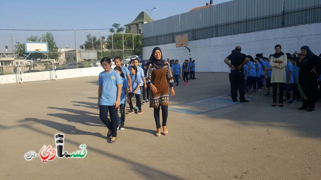  كفرقاسم- فيديو: البداية الصحيحة هي عنوان النجاح .. مدرسه جنة ابن رشد تستقبل طلابها بمراحل مدروسة وتودع حجاجها